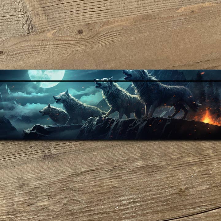 Wolves Tarot Card Holder for wholesale by Zen and Meow