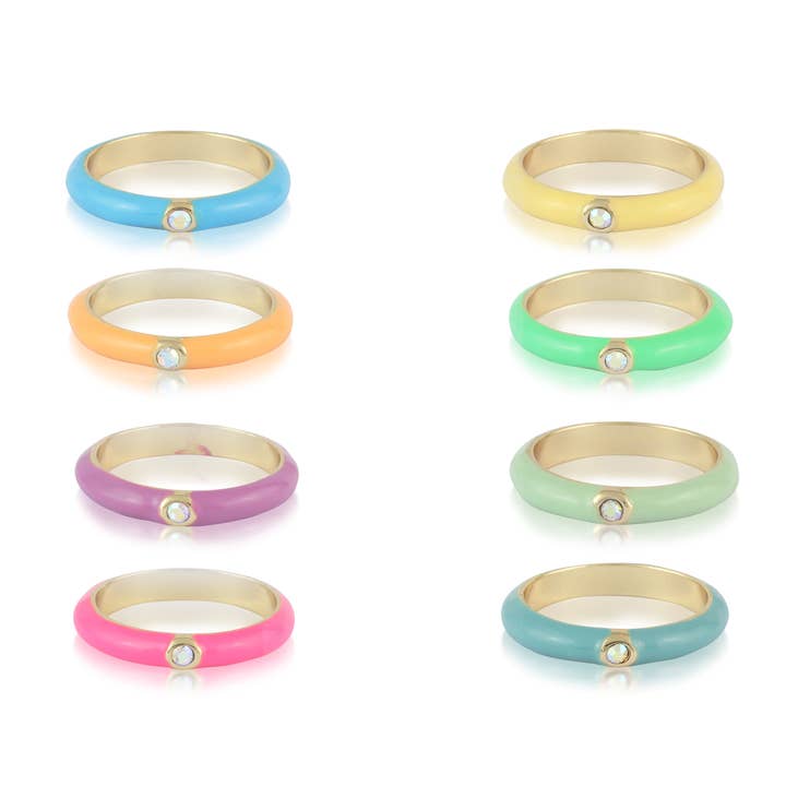 Pack multi-bagues Daphne pour la vente par Big Metal London