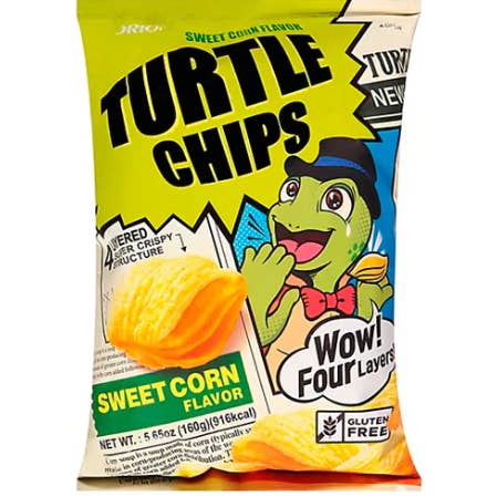 Mr. YuYu's Chililicious Candy - Wholesale Chips - Turtle Chips Sweet Corn 12 count