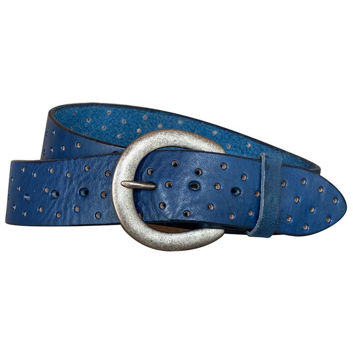 Embrazio - Wholesale Belt - Women's - PERFORATA Curved Handmade Leather Belt3