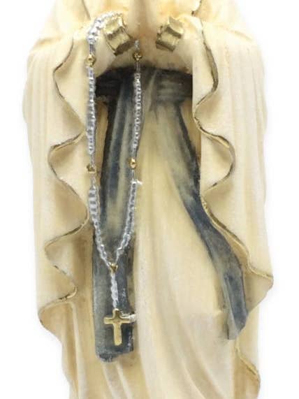 Madonna von Lourdes mit Holzkrone 14357 für den Großhandel von Dolfi