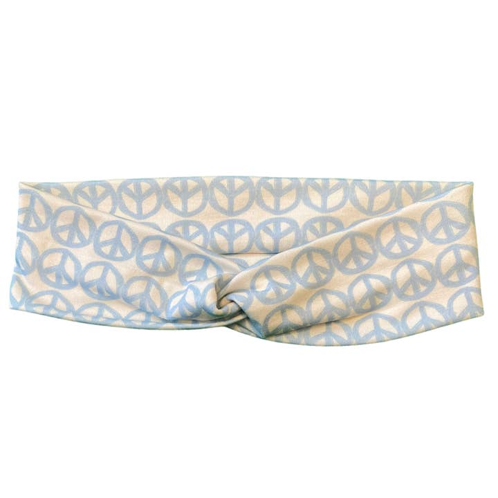 Peace Out Knotties Headband for wholesale by Knotties Headbands