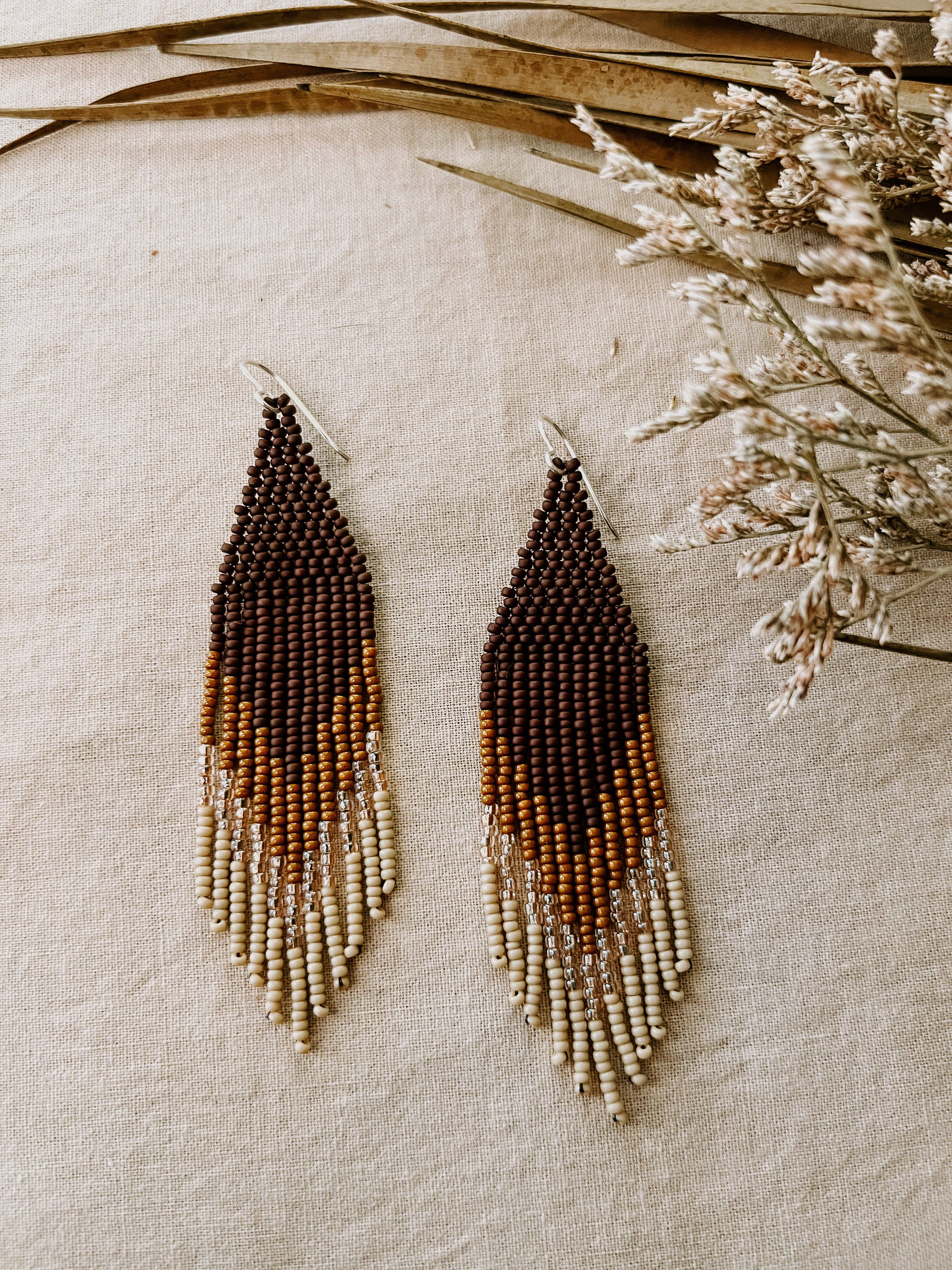 Stone & Sky – wholesale Dangle earrings – Valley Set - in brown4