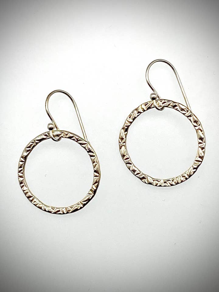 Sterling Large Circle Earrings for wholesale by Morgan McGeehan Designs