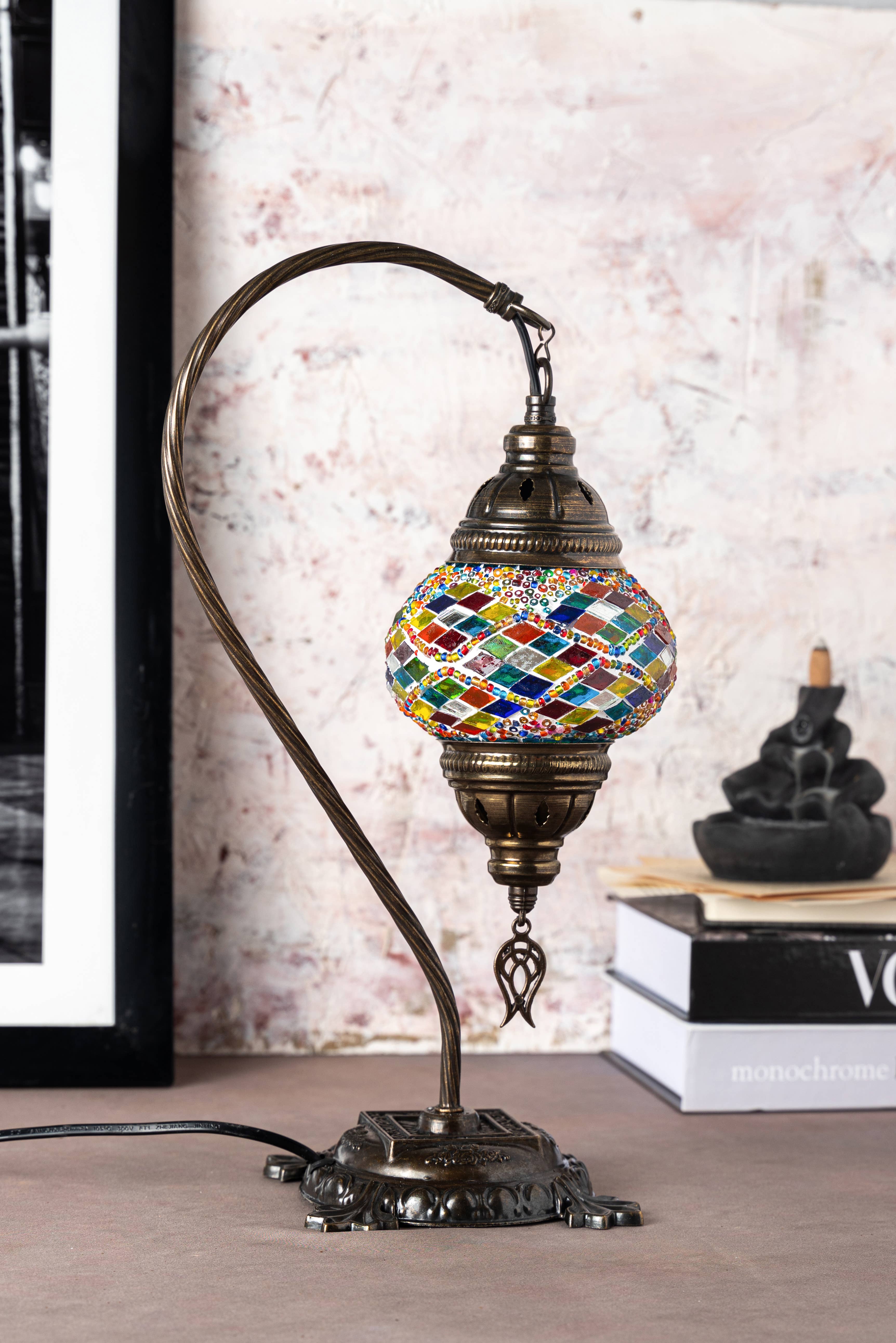 KAFTHAN - Wholesale Accent/Desk Lamp - Swan Neck Mosaic Lamps | Christmas & Holiday Decor Lighting32