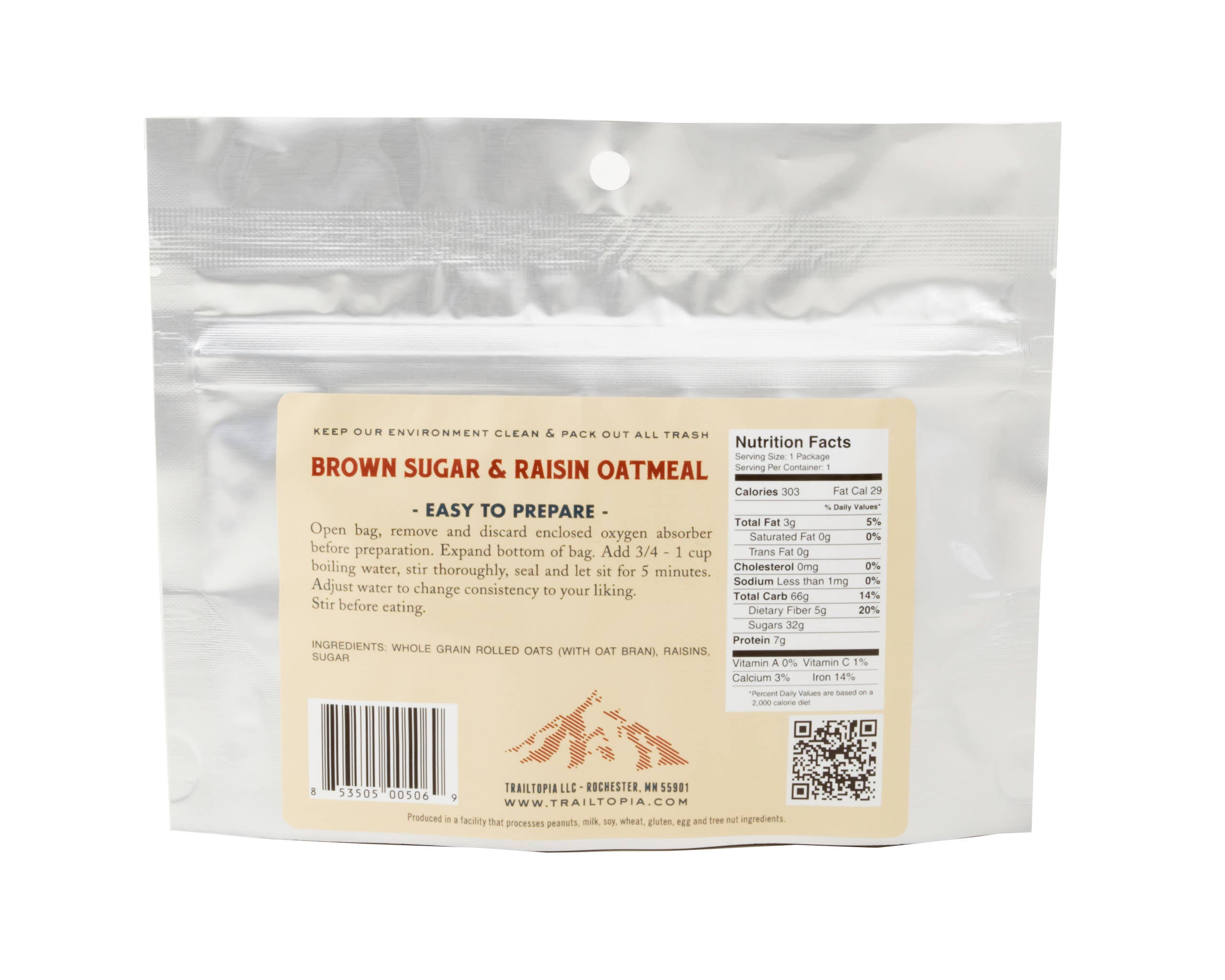 Trailtopia - Wholesale Oats - Brown Sugar Raisin Oatmeal1