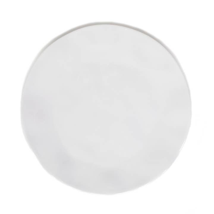 White Melamine Wavy Dinner Plate for wholesale by Sullivan & Phenix
