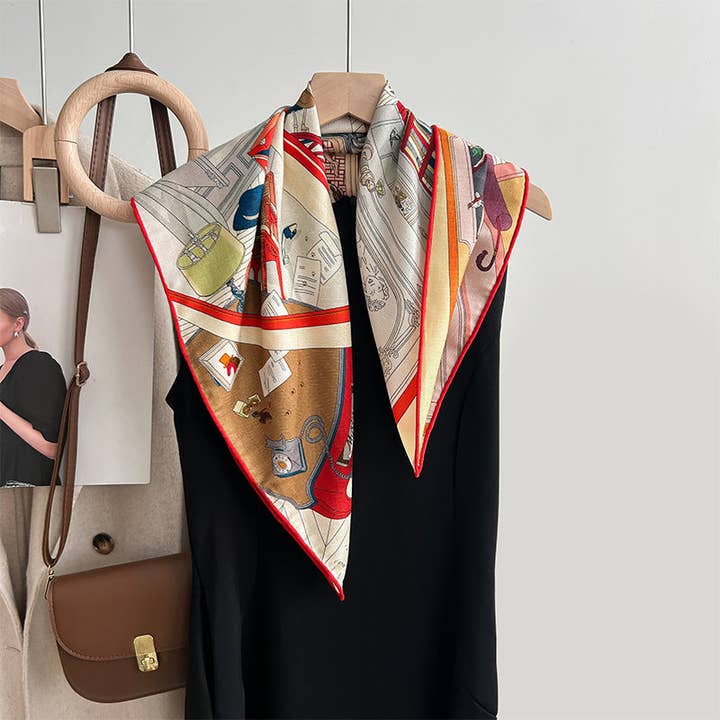 Marayn - Wholesale Scarf - Women's - Luxury Silk Wool Scarf Chic Style 202534