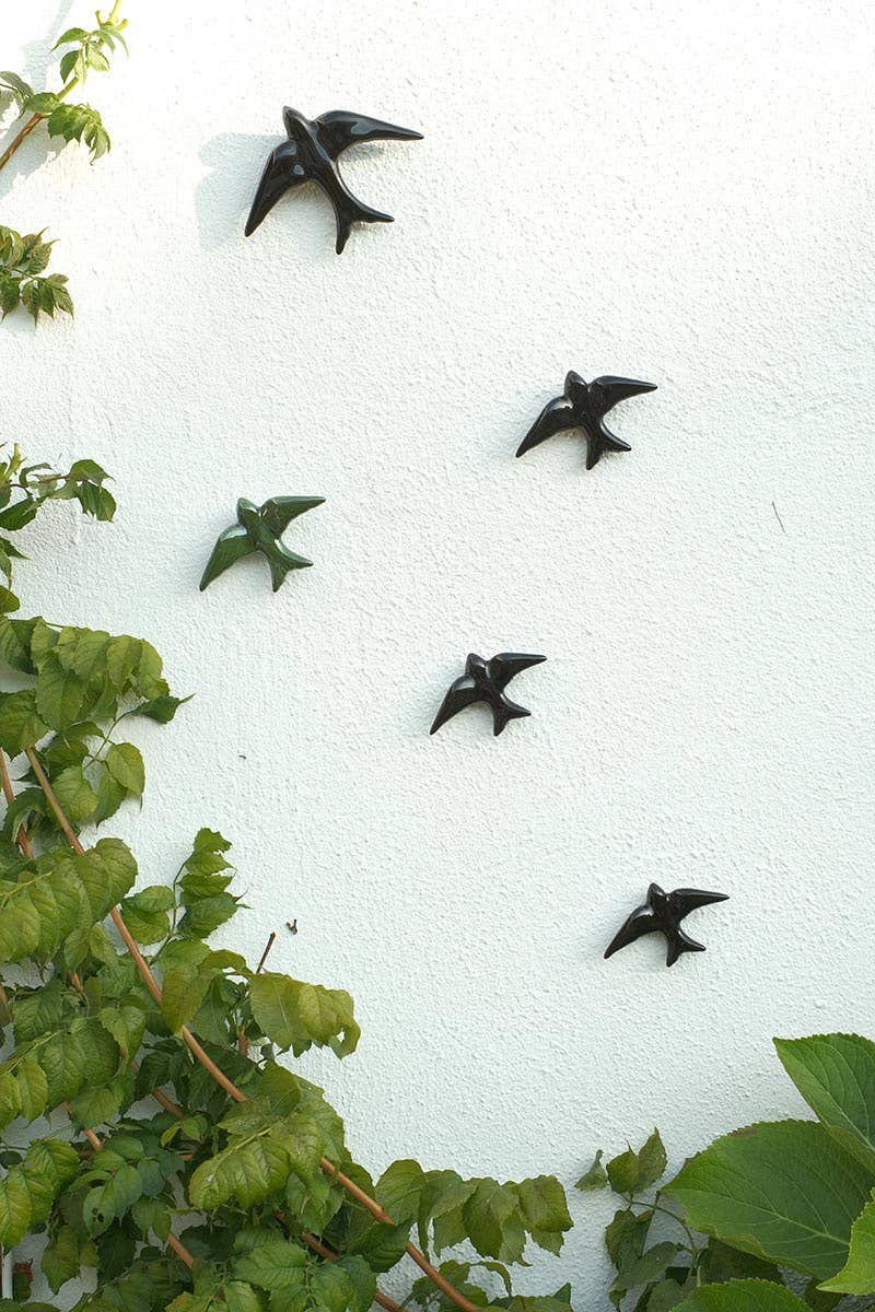Casa Atlântica - Vente Décoration murale - Hirondelles en céramique de plusieurs couleurs (Auritas)6