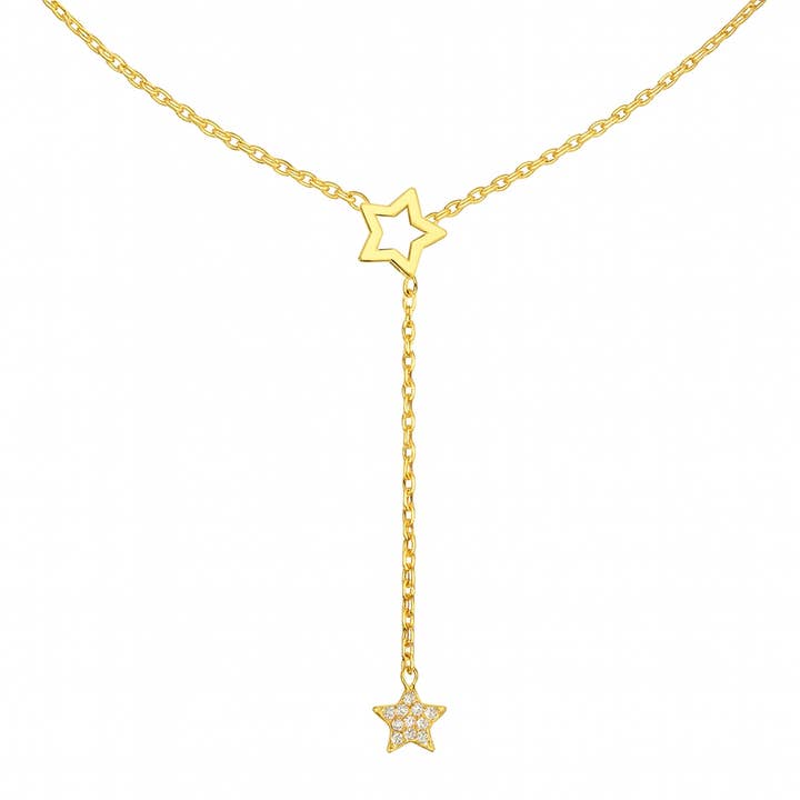 Hollow Star Tassel Chain Necklace for wholesale by Betty James