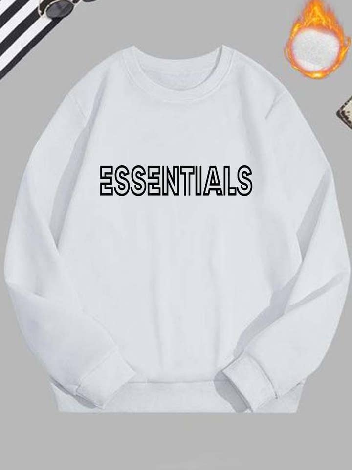 Sudaderas estampadas M8469-SW ESSENTIALS para venta al por mayor de HARANG
