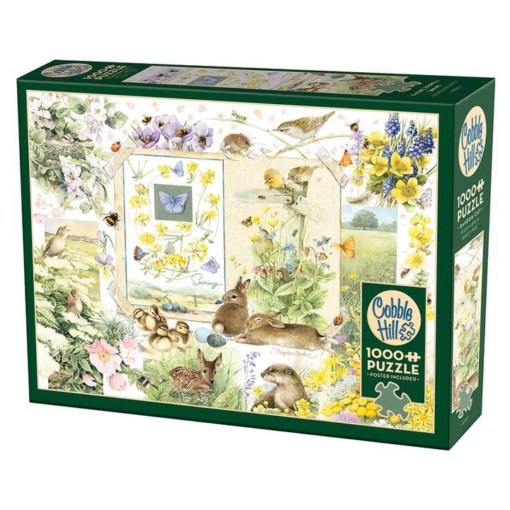 Outset Games and Cobble Hill Puzzles - Wholesale Puzzle - Adult - Nature Journal: Spring 1000pc puzzle