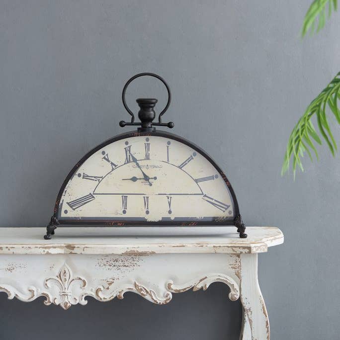 A&B Home Group Inc. - Wholesale Desk Clock - 21.5x4.3x17.7" Table Clock - Brown3