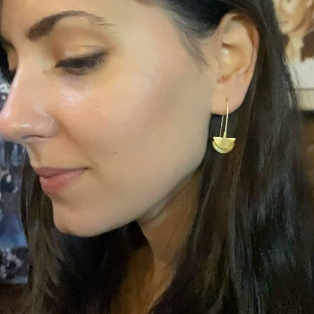 LA MAR - Wholesale Dangle Earrings - CIOTTOLA design gold-plated earrings7
