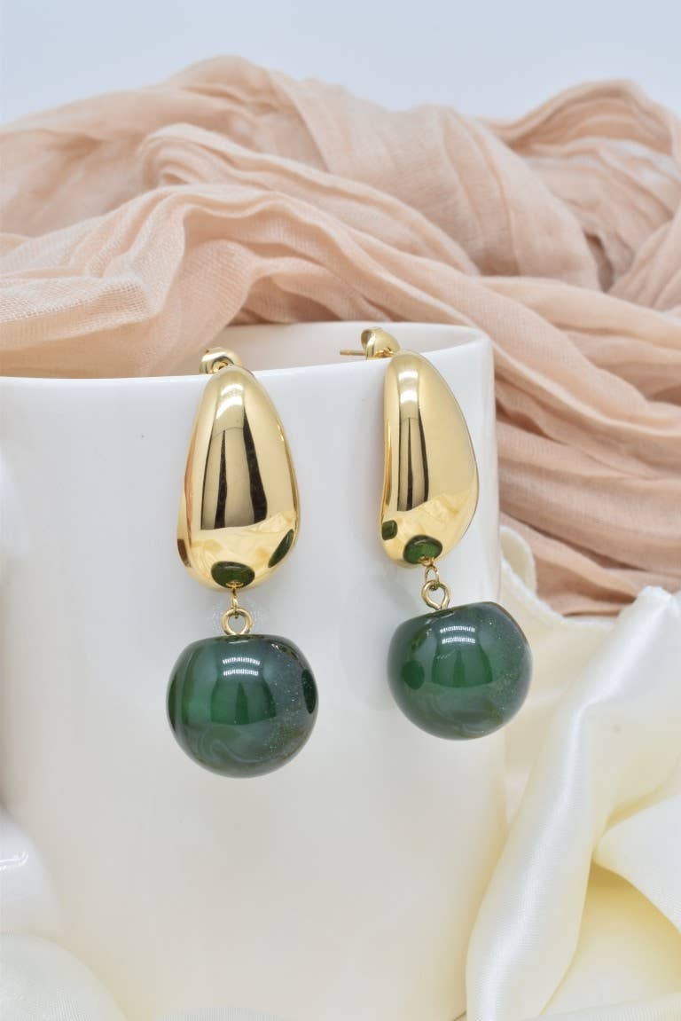 Kapyco - Wholesale Dangle Earrings - Stainless steel earrings - BO100387OR-VR0