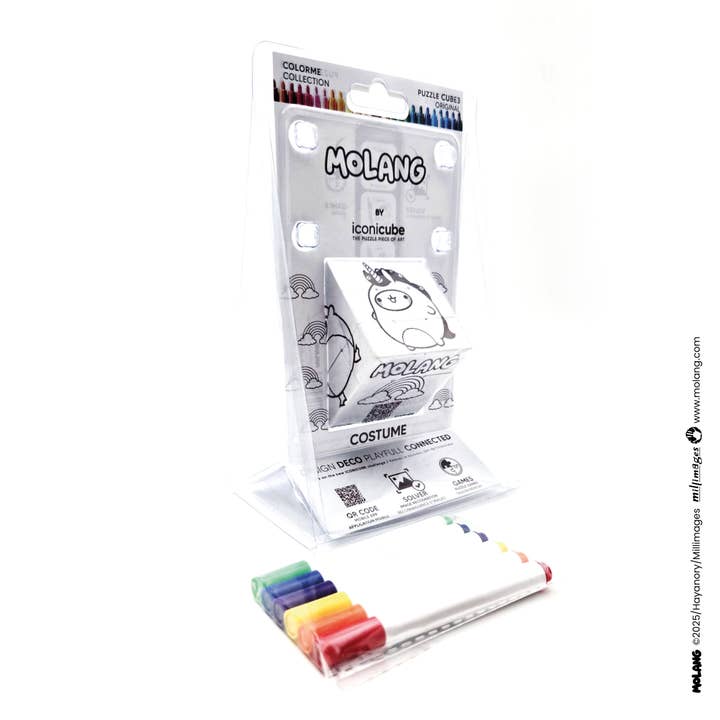 MOLANG PFLANZENLIEBHABER – Puzzle‑Würfel 3x3 Classic (57 mm) für den Großhandel von ICONICUBE