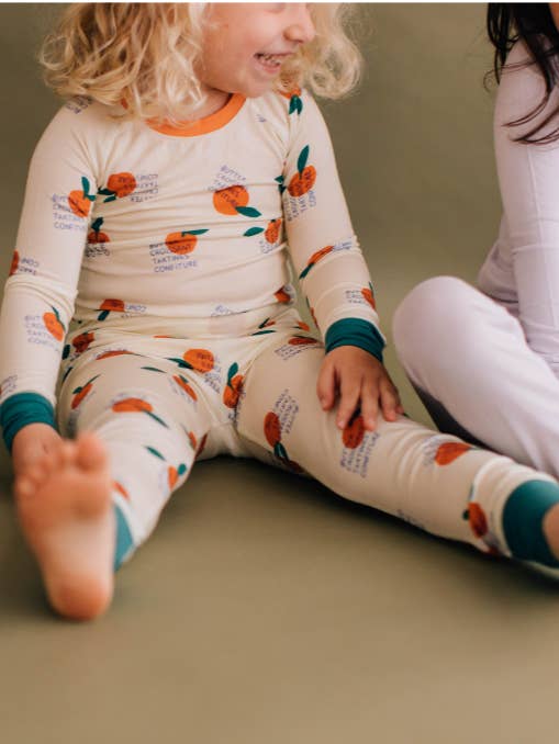 Tangerine Rêve - Wholesale Sleepwear Set - Kids - Tangerine Oats Pajamas3