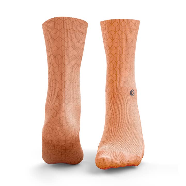 Calzini con motivo cubo per la vendita all'ingrosso da parte di HEXXEE