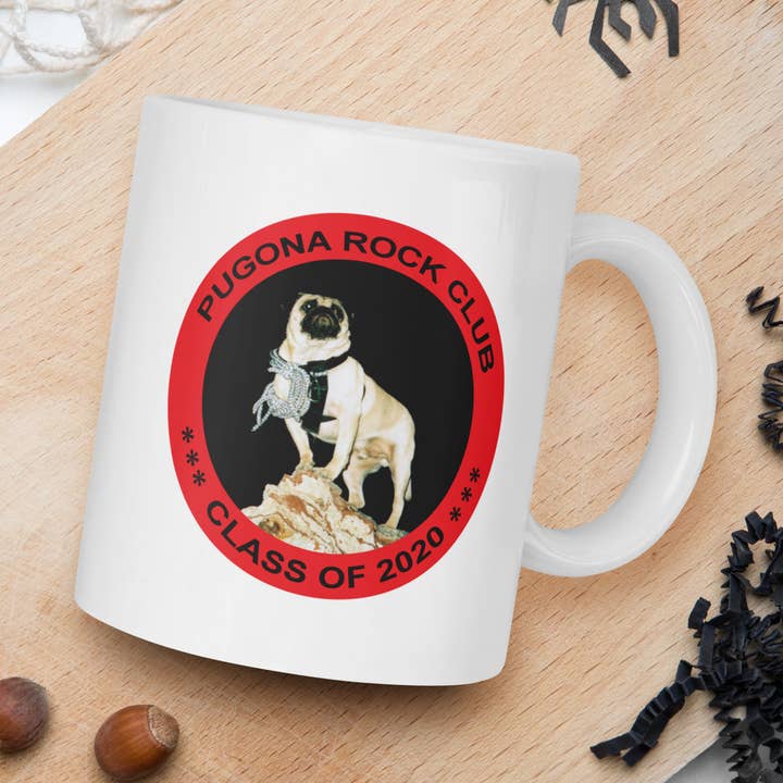 Vinny the Pug Coffee Mugs for wholesale by Pugona Rock Coffee Mugs