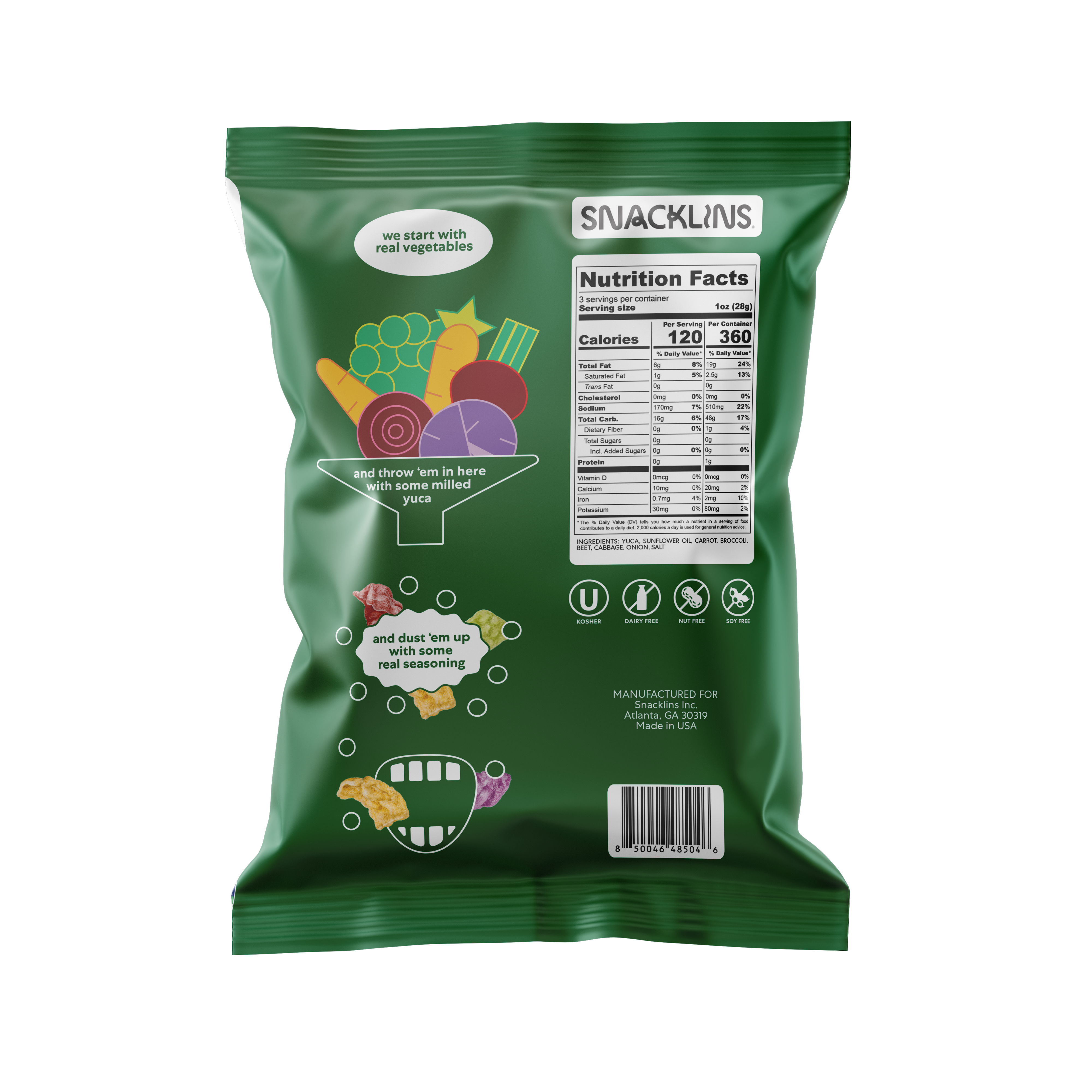 Snacklins - Wholesale Puffed Snack - Garden Variety Original Snacklins (12ct - 3 oz)2