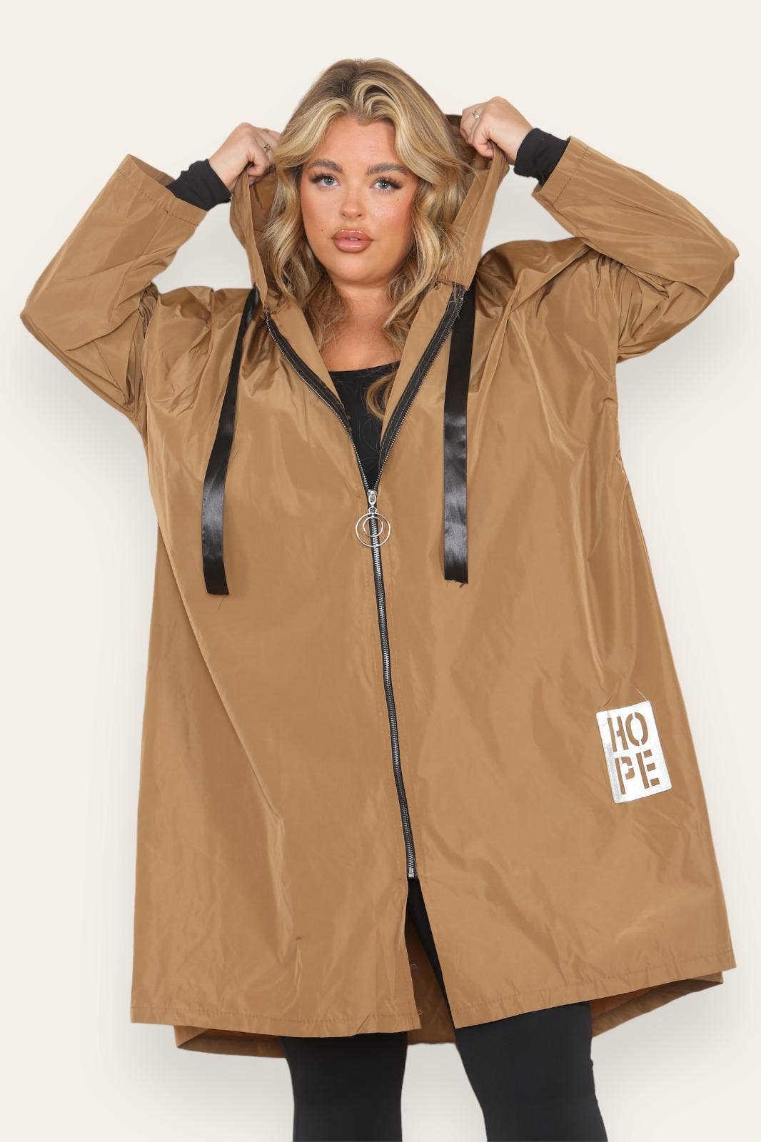 Miss Bold - Wholesale Raincoat - Women's - Oversized Hooded Rain Mac2