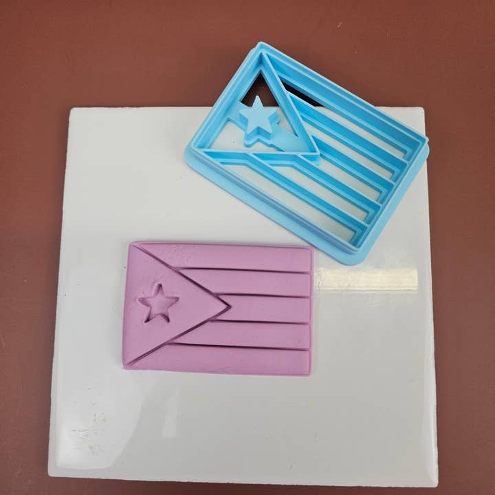 Carambola Desings - Vendita all'ingrosso Stampi per biscotti - Tagliabiscotti Bandiera di Porto Rico - Serie Porto Rico (Copia)6