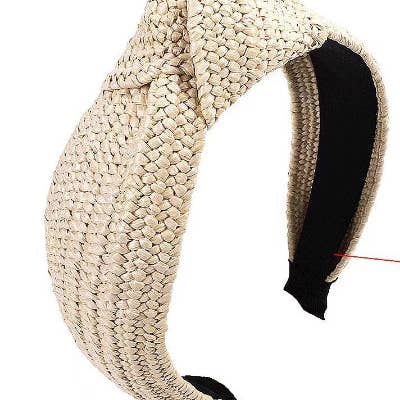 Dipped Shop - Wholesale Fashion Headband - Women's - Knotted Braided Wide Simple Headband DPJH141