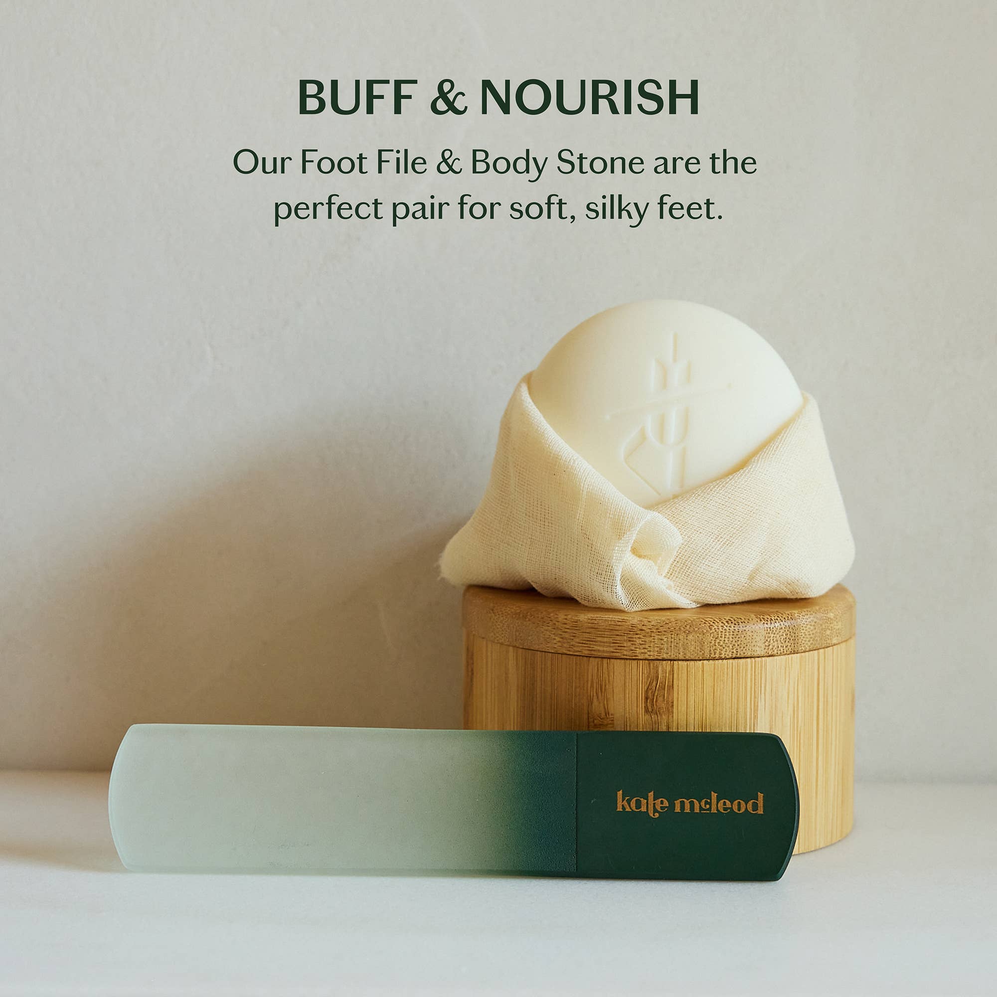 Kate McLeod - Wholesale Pumice/Exfoliating Stone - The Foot File | Glass Foot Buffer & Callus Remover1