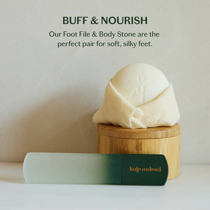 Kate McLeod - Wholesale Pumice/Exfoliating Stone - The Foot File | Glass Foot Buffer & Callus Remover1