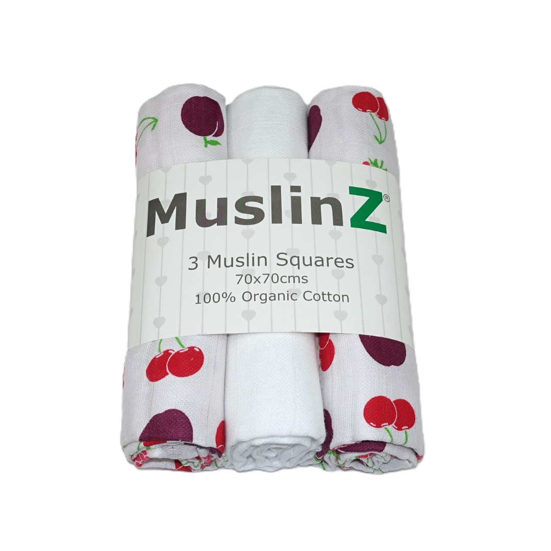 Muslinz - MerryGoRoundUK Ltd - Wholesale Spuuglapje - Baby - MuslinZ set van 3 biologische katoenen mousseline doeken0