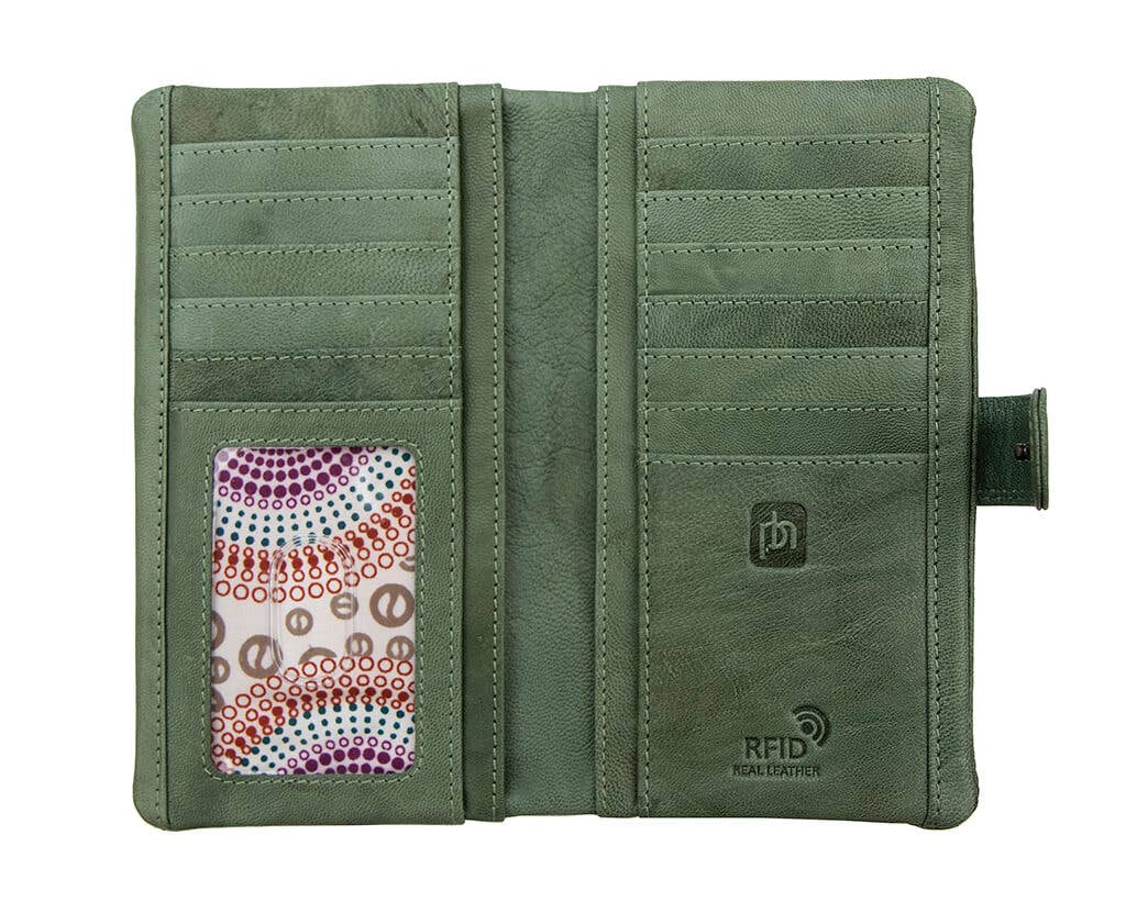 PRIMEHIDE - Venta al por mayor Cartera - Mujer - Monedero de piel grande Crumble - 650316