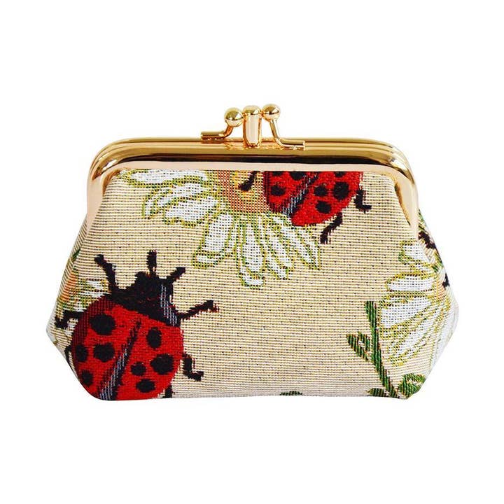 FRMP-LDBD | LADYBUG COIN CLASP FRAME PURSE WALLET for wholesale by SignareArt