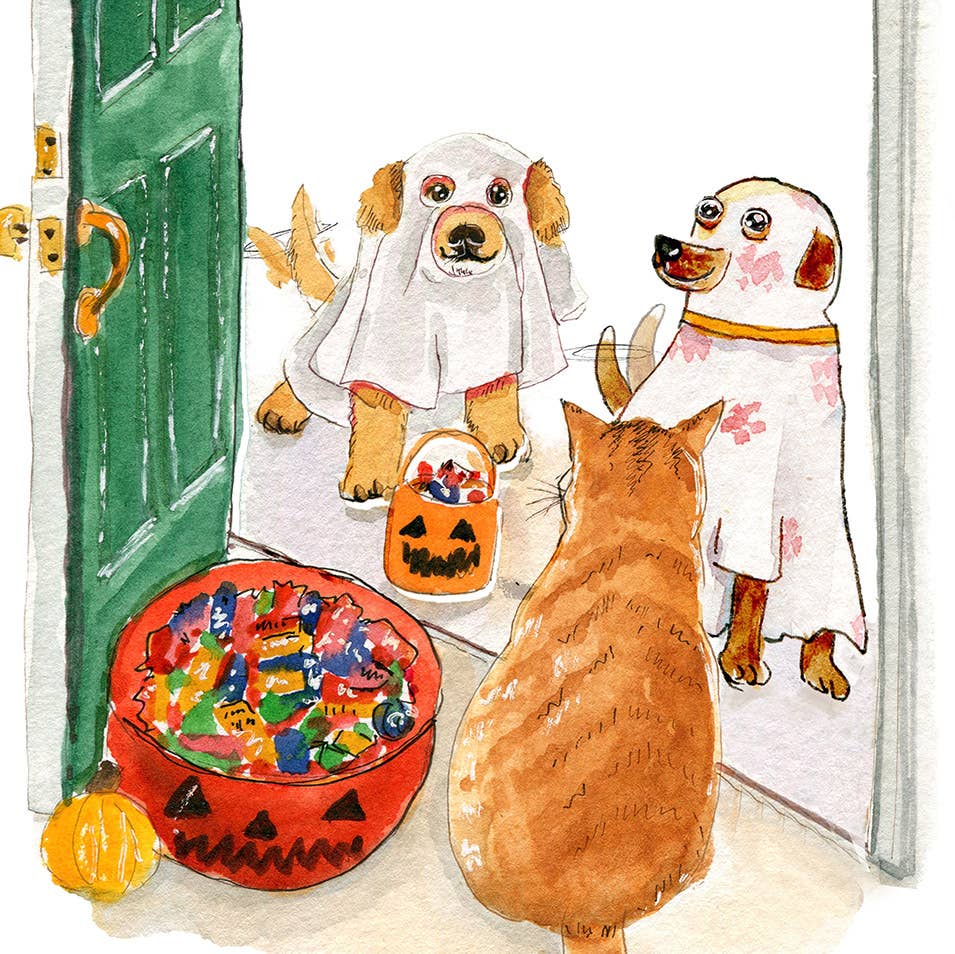 Liyana Studio - Wholesale Halloween Card - Trick Or Treat - Funny Halloween Card1