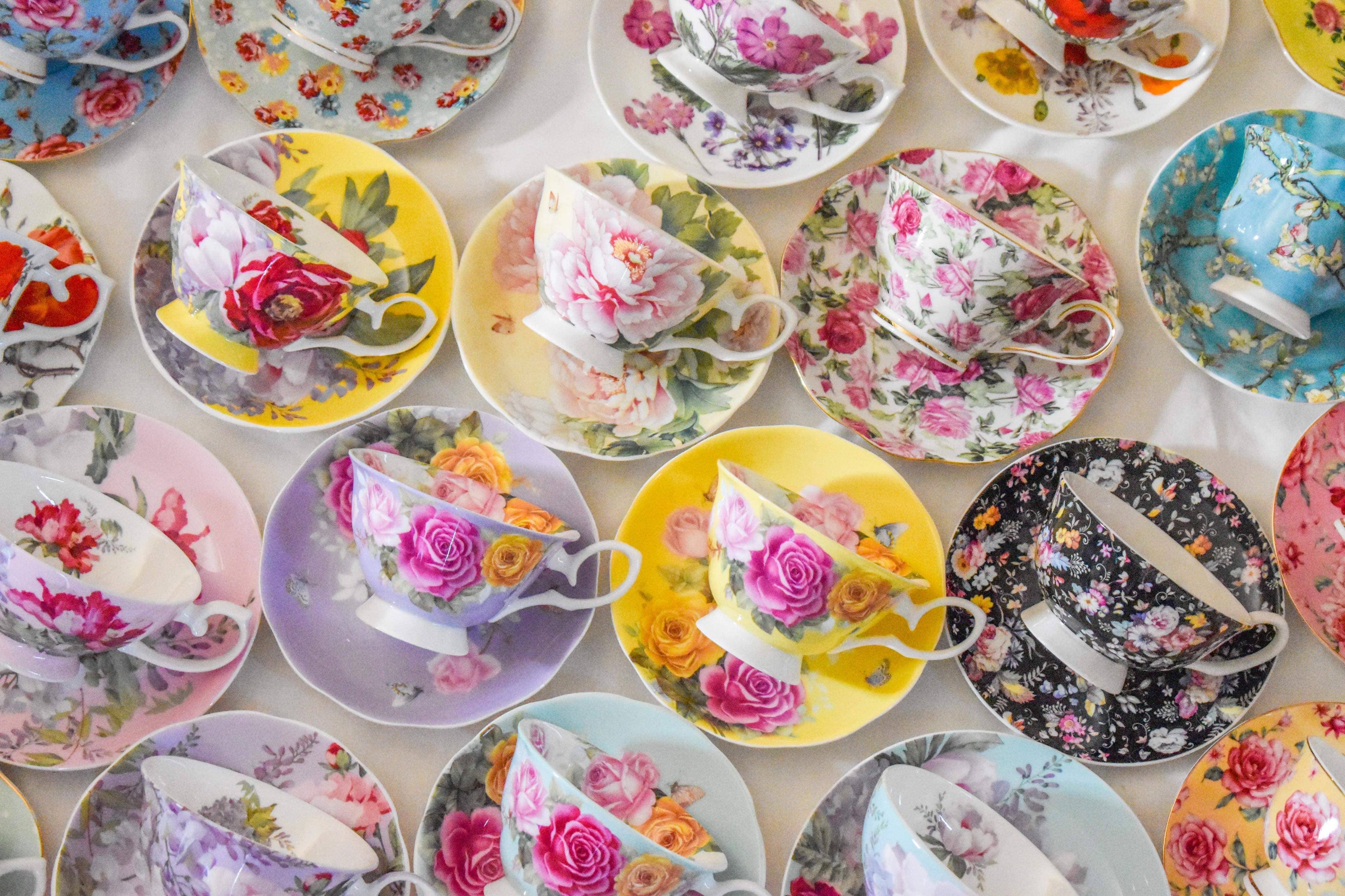 All Little Cute Things - Wholesale Tea Set - Tea Party Mismatched teacups Event Planner2