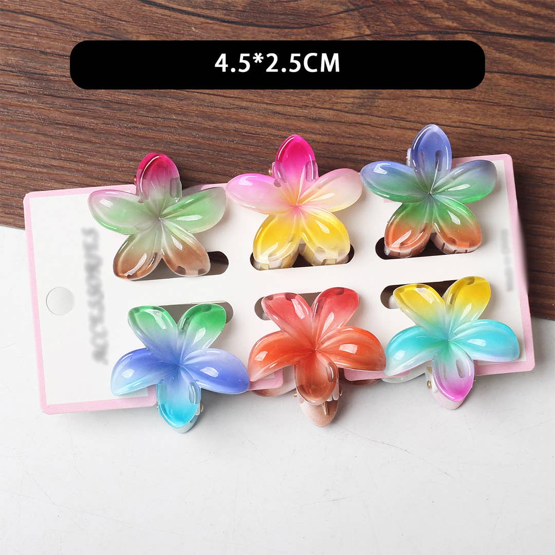 UNISHE - Wholesale Hair Clip - Women's - Bauhinia Flower Back Head Shark Hair Clip ZK32294