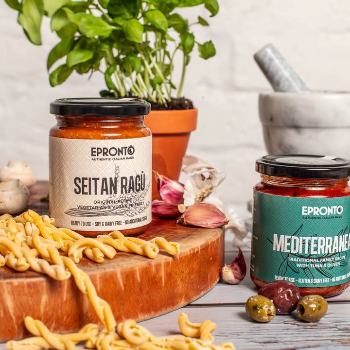 Cateritaly Ltd – wholesale Pasta sauce – 6 Seitan + 6 Mediterranean 250g