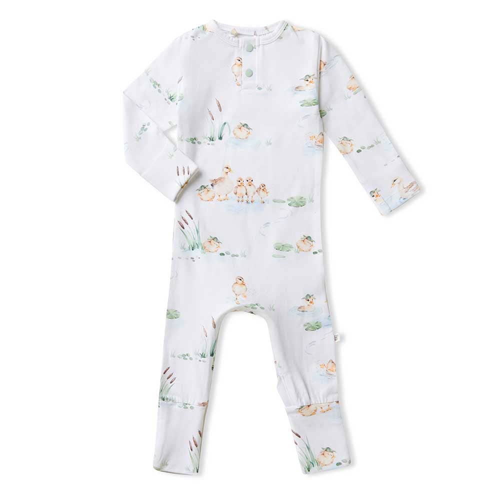 Snuggle Hunny - Wholesale Jumpsuit - Baby - Duck Pond Organic Growsuit1