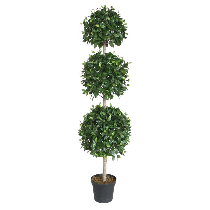 PTT112 Ficus Triple Topiary w/Wood Trunk 6' PK 1 for wholesale by Myrians Home Decor