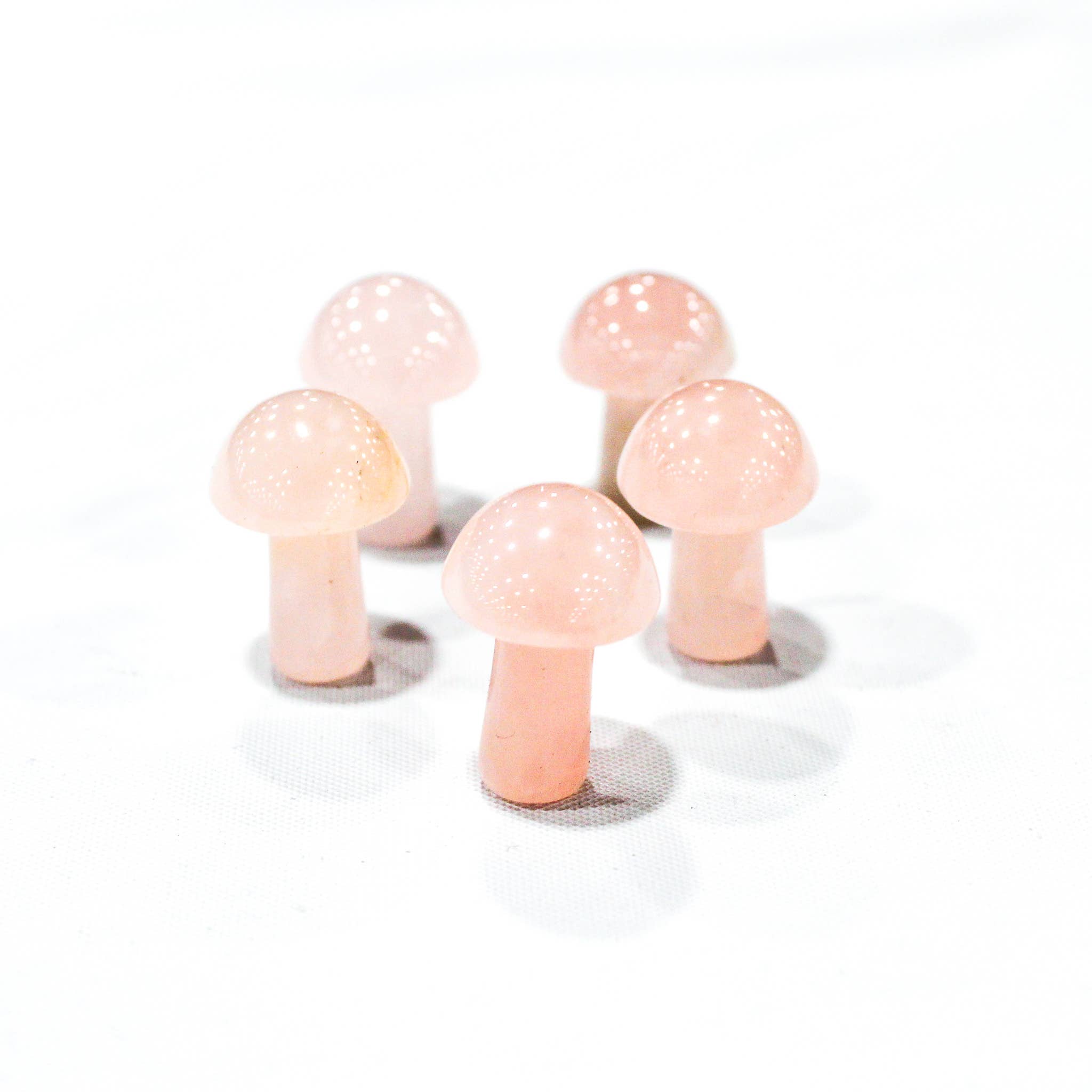 Quasar Gems USA - Vente Pierre et cristal de spiritualité - Mini champignons en pierres précieuses assorties5