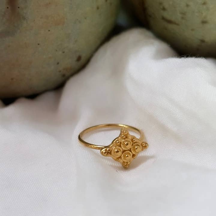 Nakila Collective - Wholesale Band/Stacked Ring - Senja Ring - 22k Vermeil
