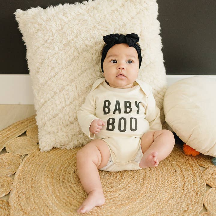 Urban Baby Co. - Wholesale Bodysuit (Non-Footed) - Baby - Baby Boo Halloween Organic Baby Onesie