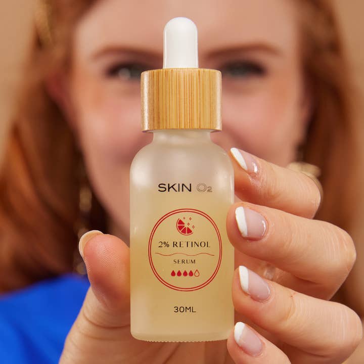 Skin O2 - Wholesale Facial Serum/Concentrate - 2% Retinol Fullerene Serum