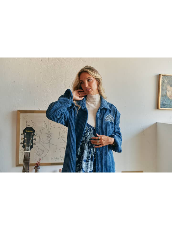 Jaase - Wholesale Shirt - Women's - TEXAS CHORD SHIRT JACKET NAVY6