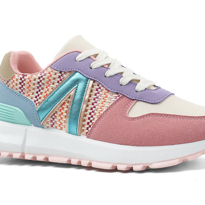 Mars Sky Shoes Wholesale - Vente Baskets tendance – femme - Fille Arider SAILWAY-07 Femme Baskets Basses à Lacets Contrastées en Couleur - Pack de 20 Paires - 25,95/Paire