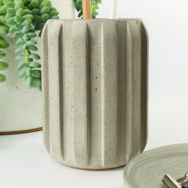 Concrete everything pot - pen pot | pencil pot | brush pot for wholesale by Sarus Originals