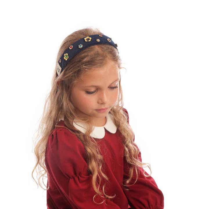 Flower Gems Headband for wholesale by Heirlooms New York
