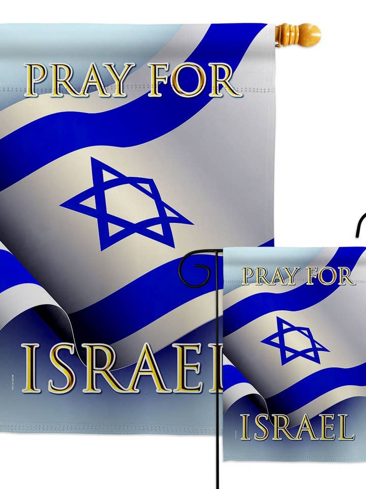 Pray for Israel Support Cause Decor Flag for wholesale by Two Group Flag Co