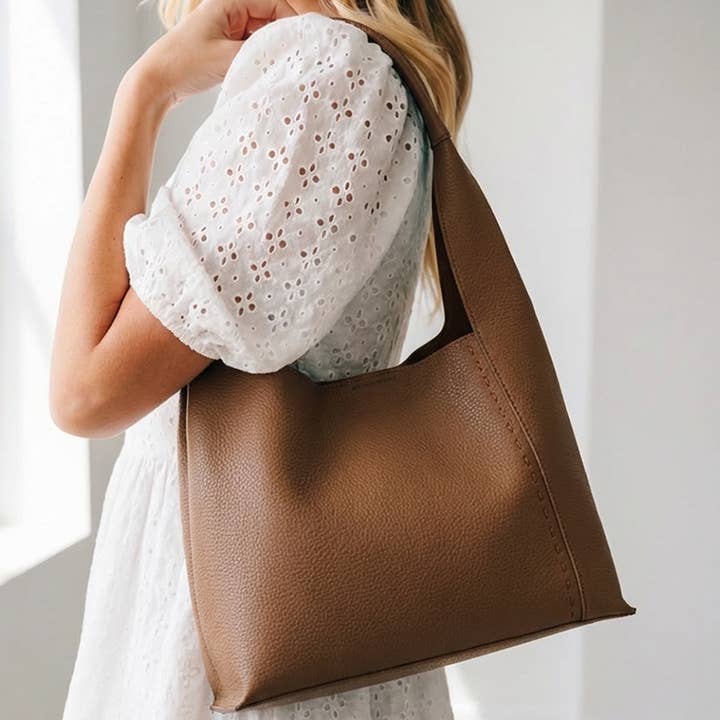 Mode 2-in-1 Hobo Schoudertas voor wholesale door Collections by Fame Accessories