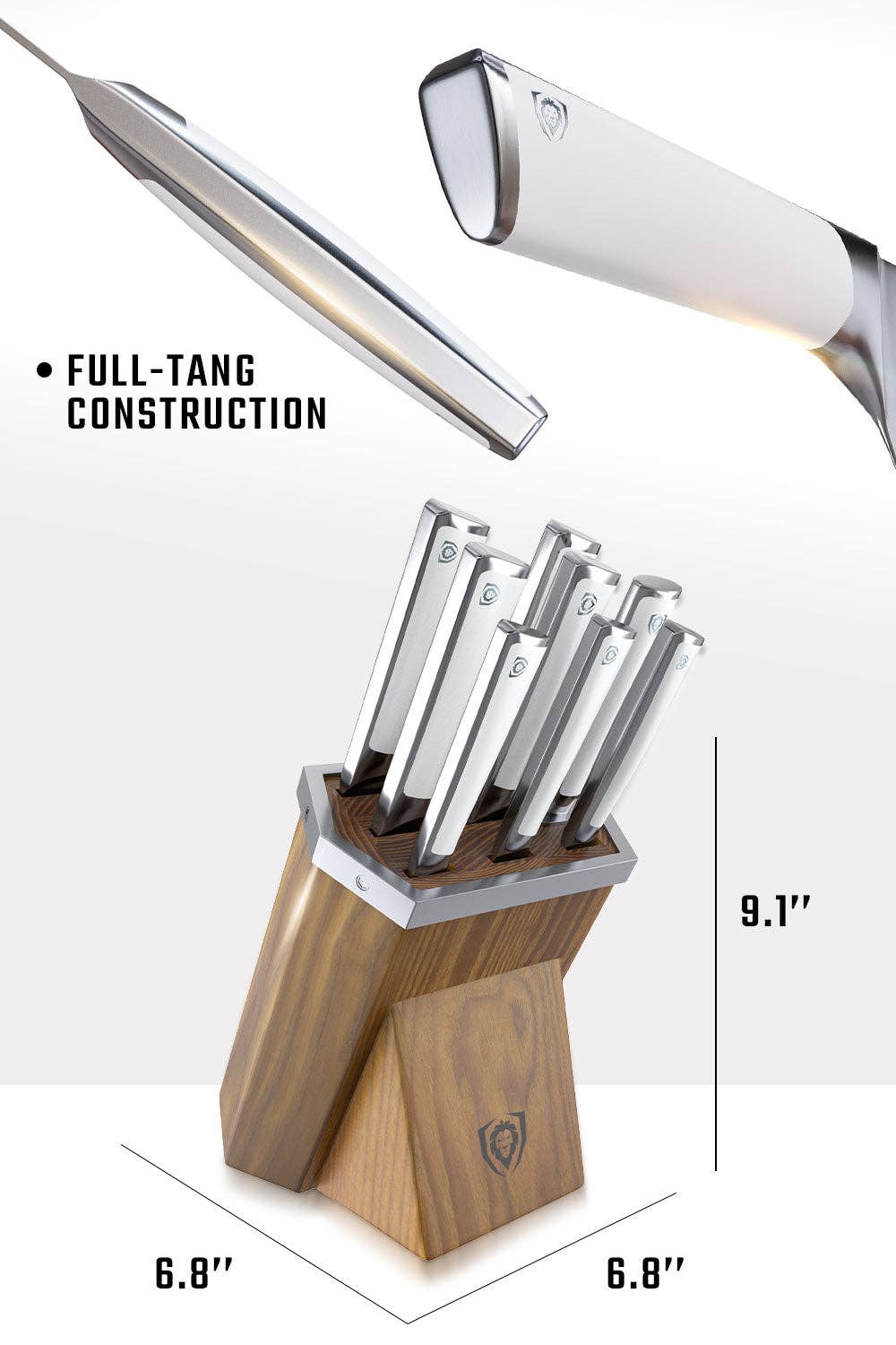 Dalstrong - Wholesale Knife Set - 8-Piece Knife Block Set | White Handle | Vanquish Series | NSF Certified | Dalstrong ©6
