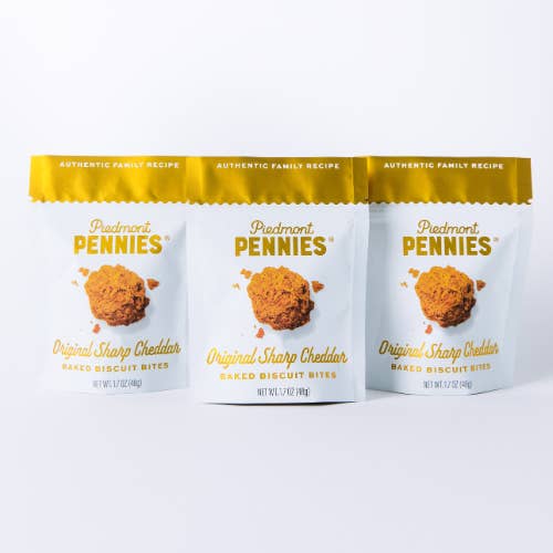 Piedmont Pennies - Wholesale Crackers - Cheddar Cheese Crackers, Small Pouches (25)5